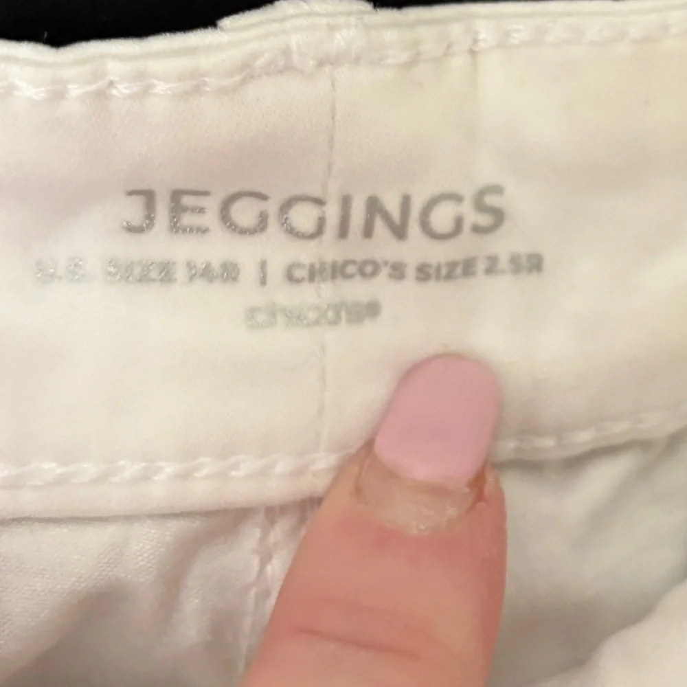 Chico’s White Jegging Women’s Size 2.5 Casual Soft - Picture 8 of 10